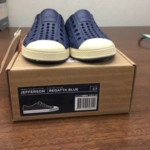 New Native Boys Blue Toddler Shoes